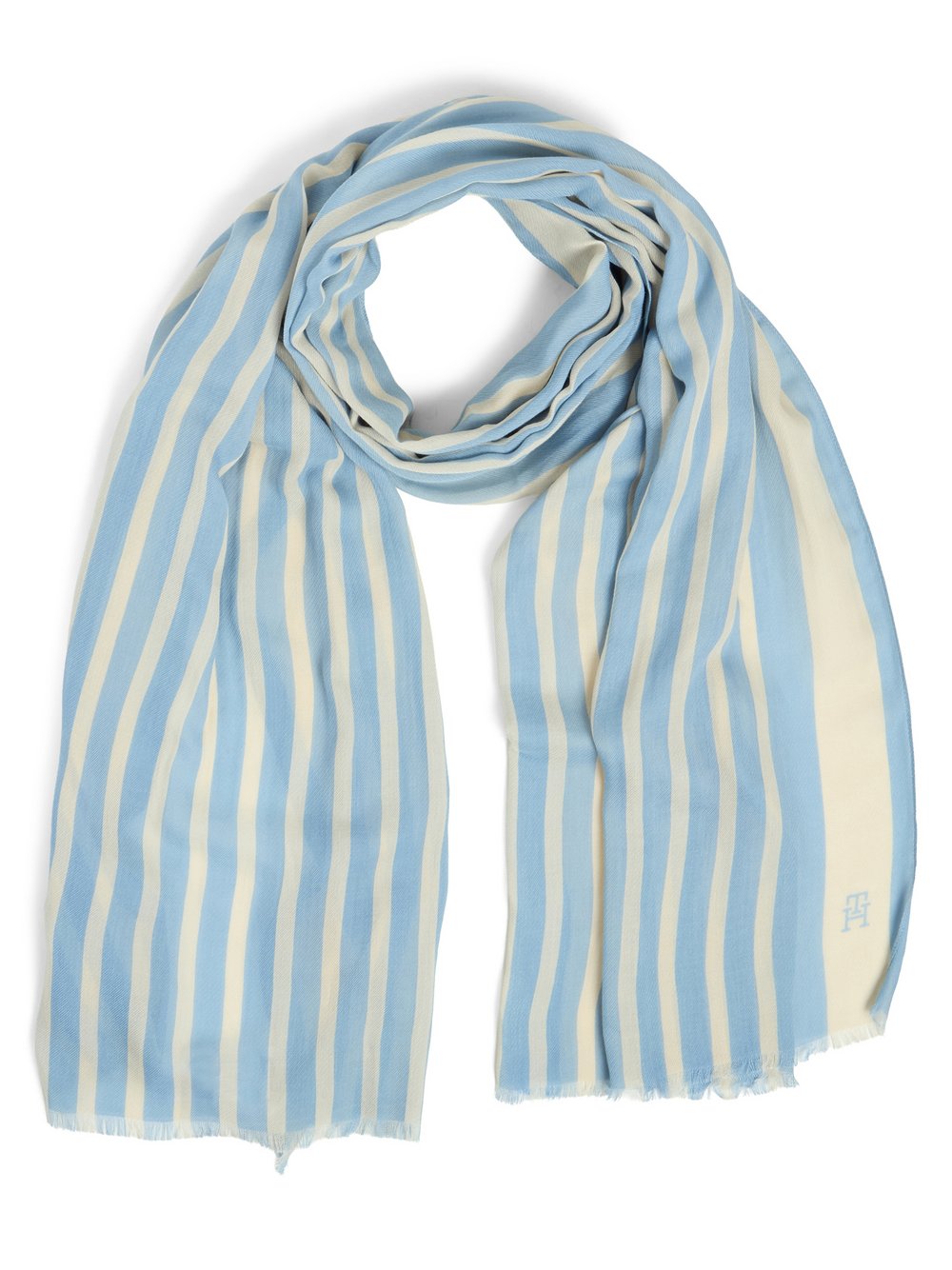 Tommy Hilfiger Schal Damen Modal mehrfarbig gestreift, ONE SIZE