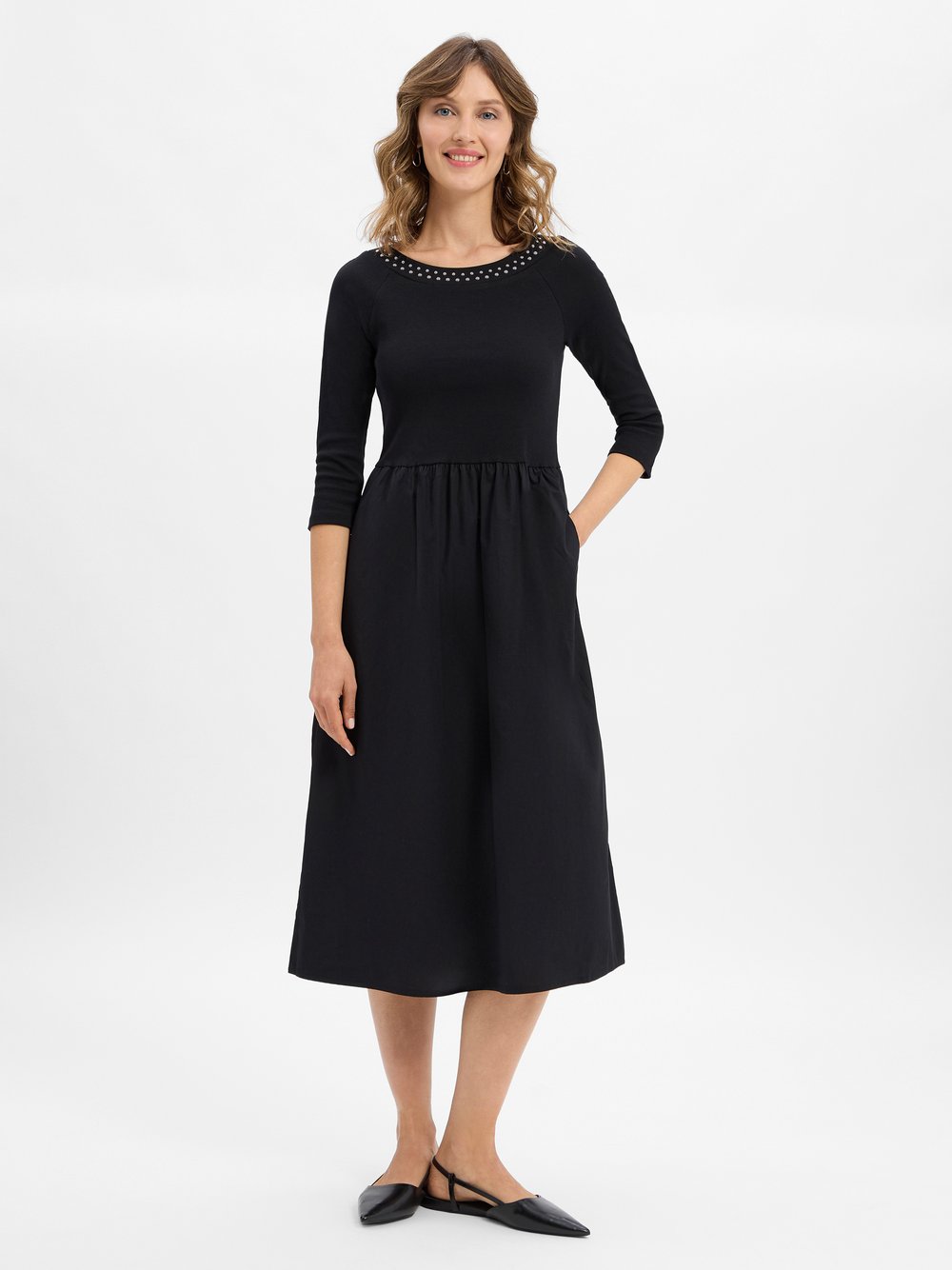 zero Kleid Damen Baumwolle schwarz, 34