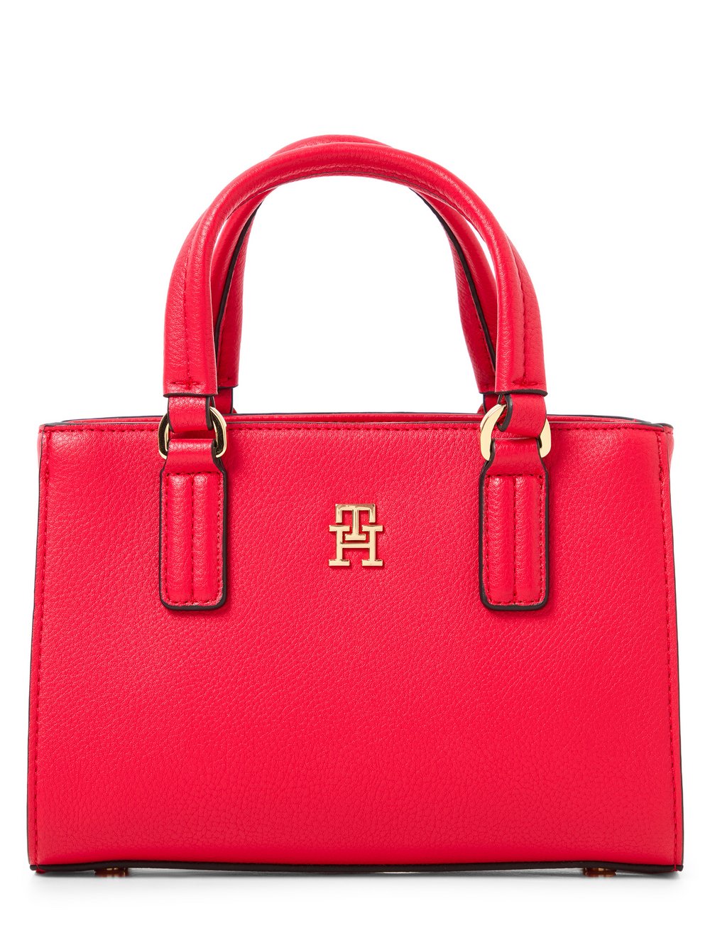 Tommy Hilfiger Handtasche Damen Kunstleder rot strukturiert, ONE SIZE