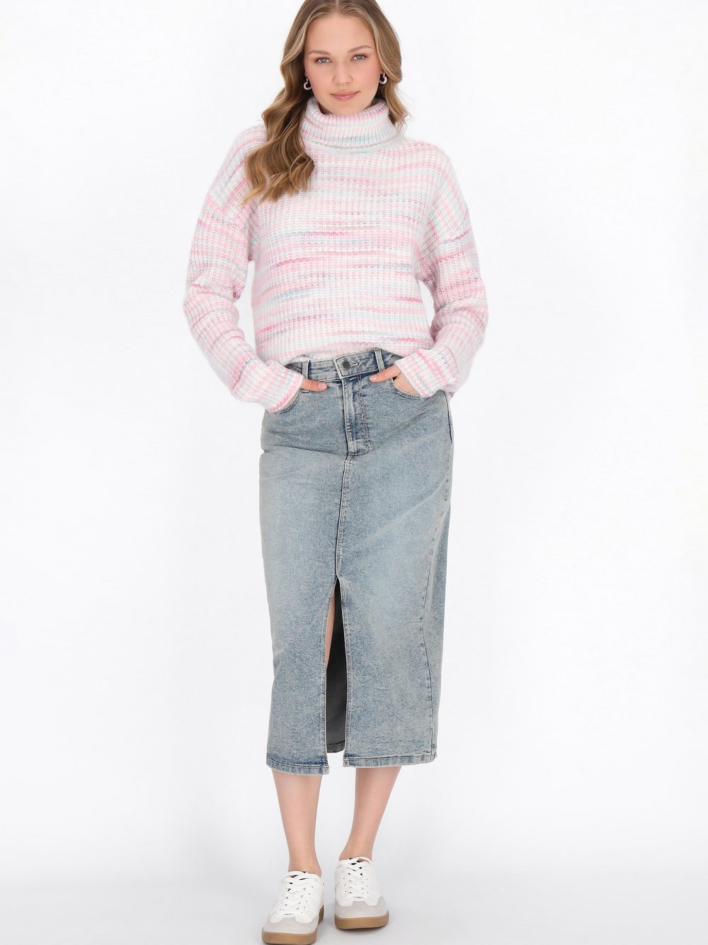 Thumbnail - MyMo Pullover Damen mehrfarbig meliert, M/L