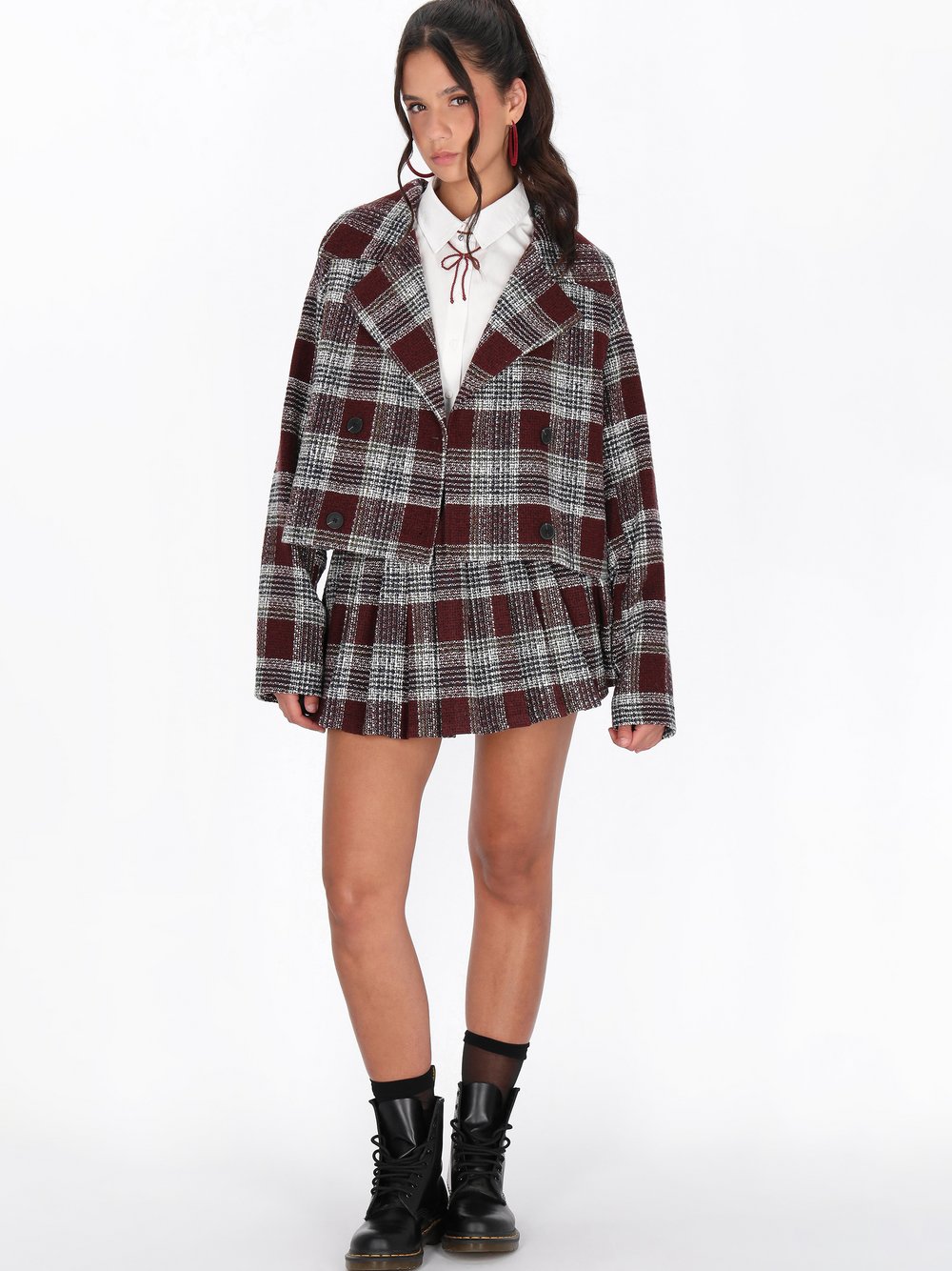 Thumbnail - MyMo Rock Damen rot gemustert, XS