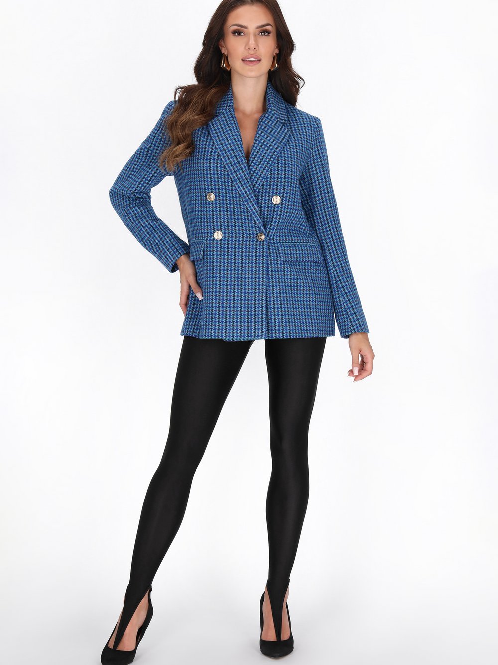 Thumbnail - Faina Jacke Damen Wolle mehrfarbig gemustert, S