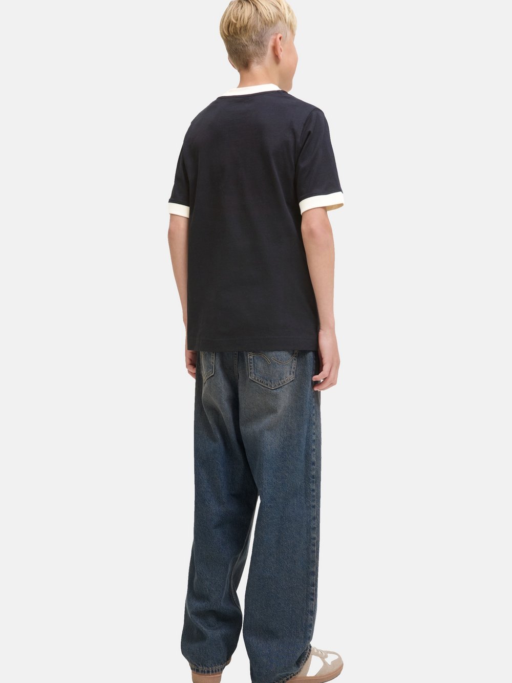 Thumbnail - Jack & Jones Junior T-Shirt Jungen Baumwolle schwarz bedruckt, 164