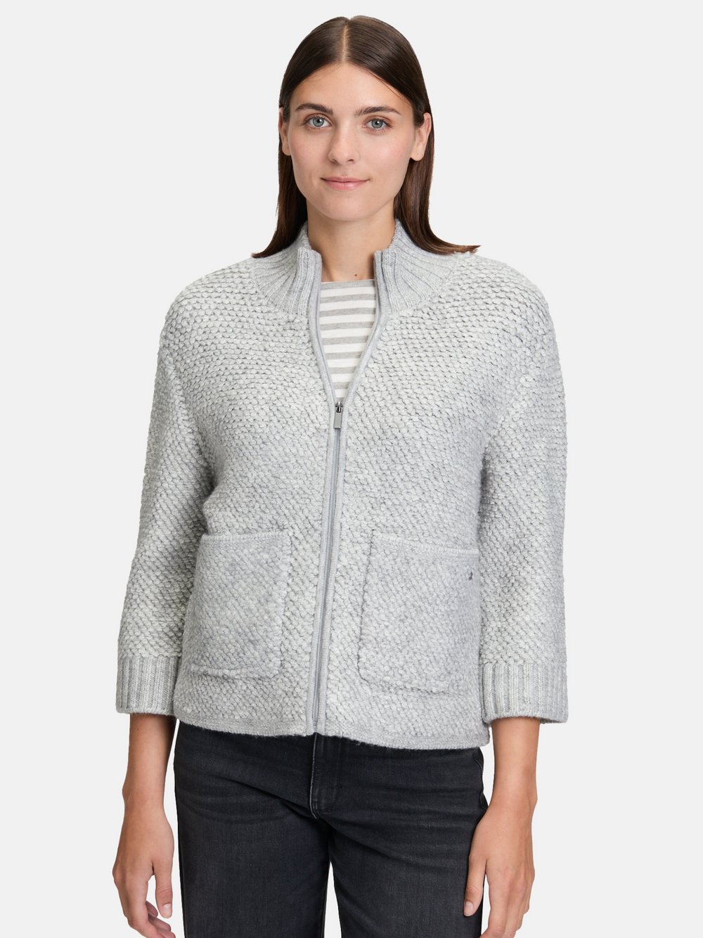 Betty & Co Strick-Cardigan Damen grau, 36