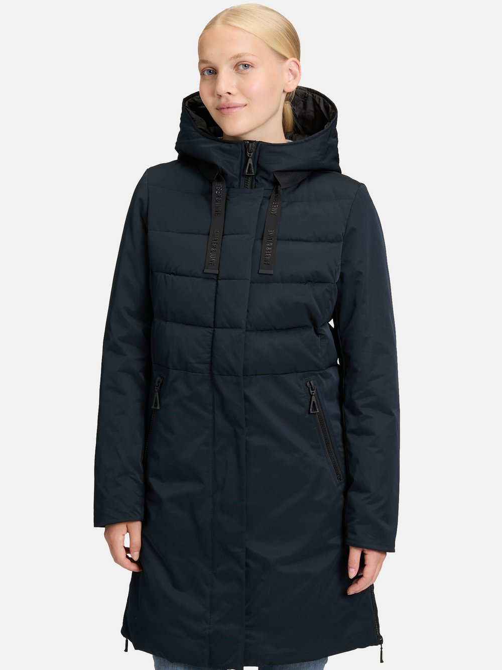 Amber & June Winterjacke Damen blau, 36