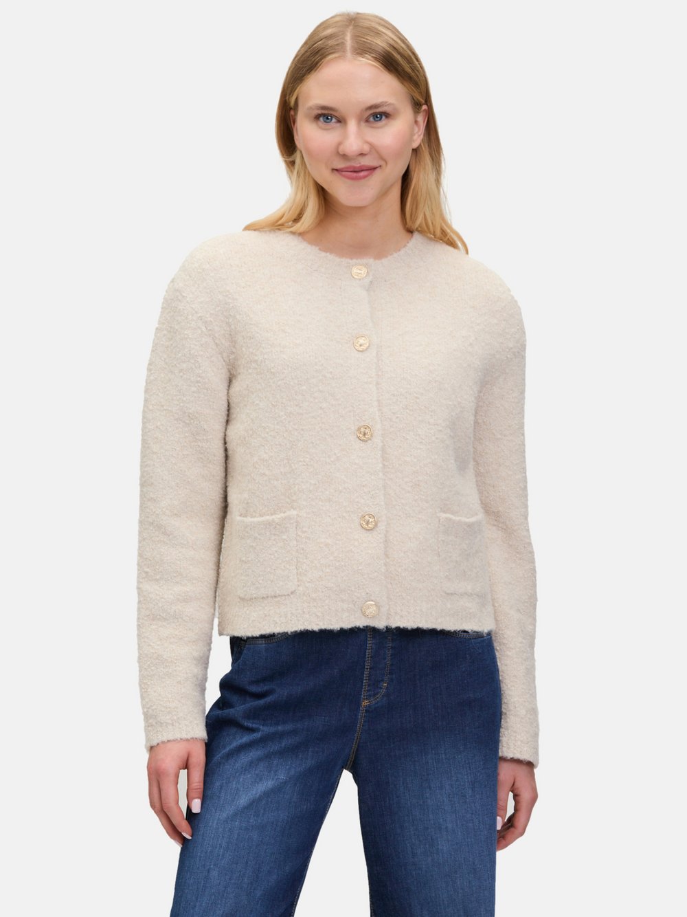 Cartoon Strick-Cardigan Damen beige, 42