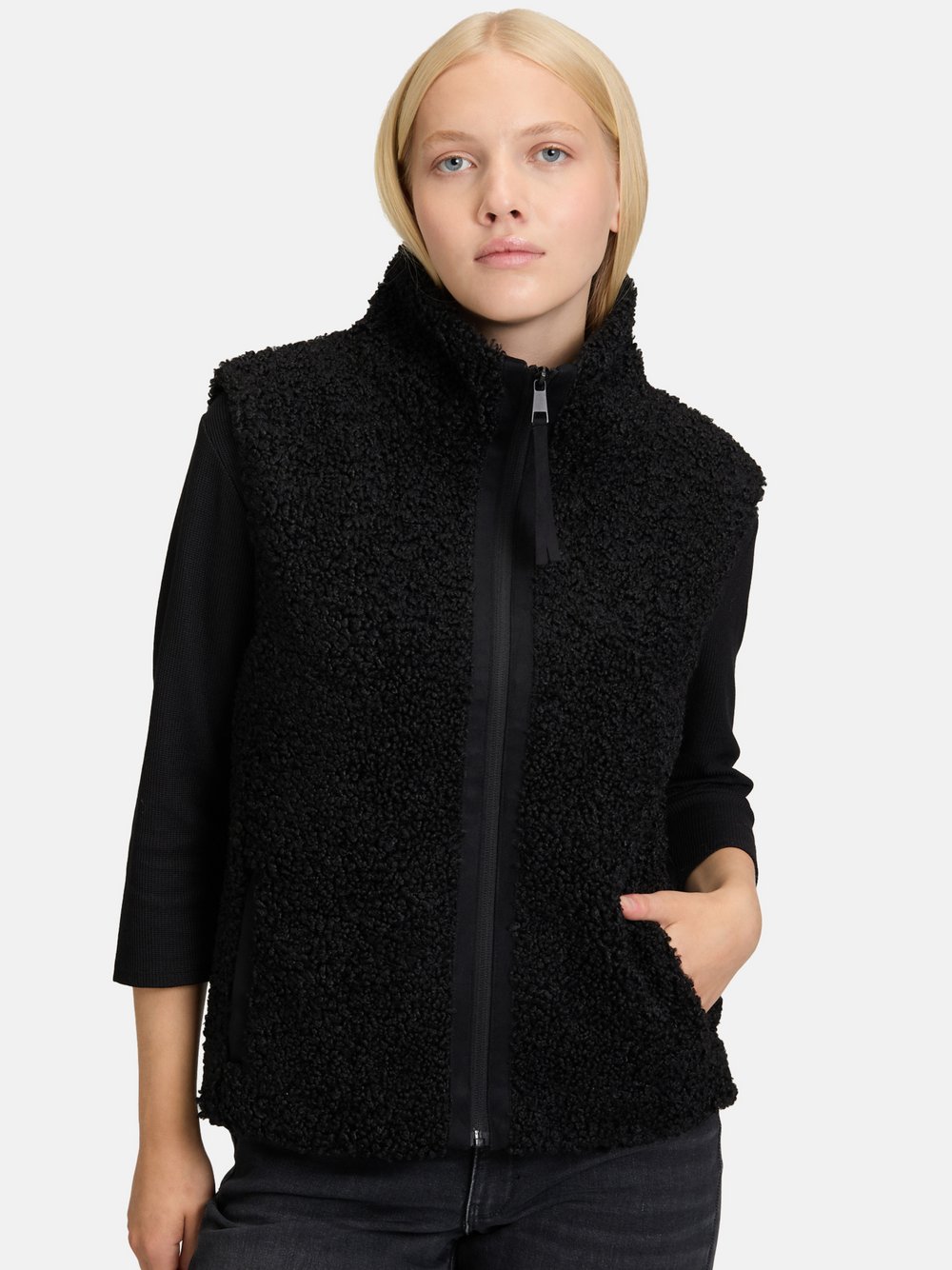 Betty & Co Kunstfell-Weste Damen schwarz, 42