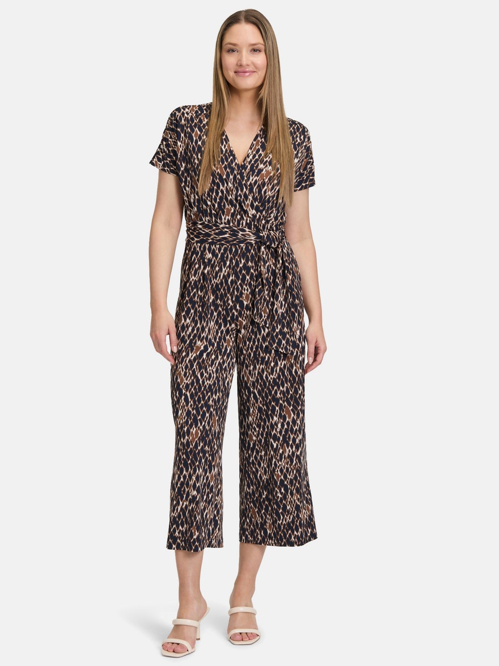 Betty Barclay Jumpsuit Damen blau gemustert, 42