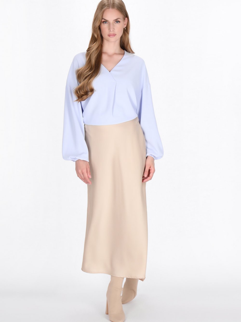 Dreimaster Bluse Damen blau, L