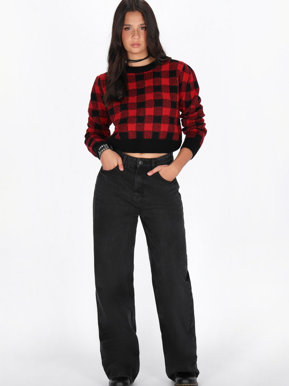 Thumbnail - MyMo Pullover Damen mehrfarbig gemustert, XL/XXL