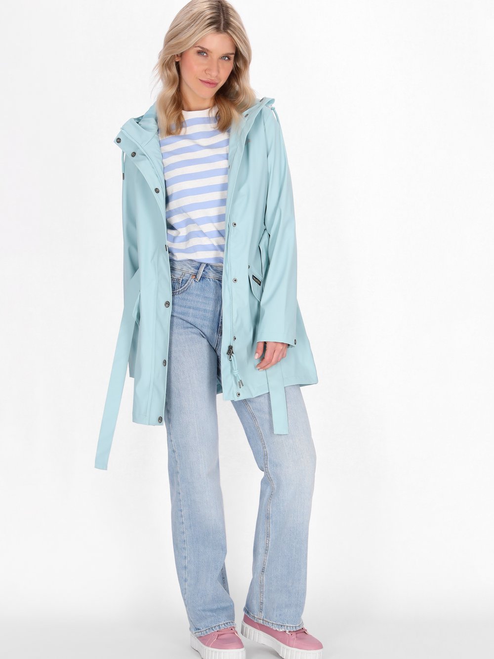 Schmuddelwedda Mantel Damen blau, XL