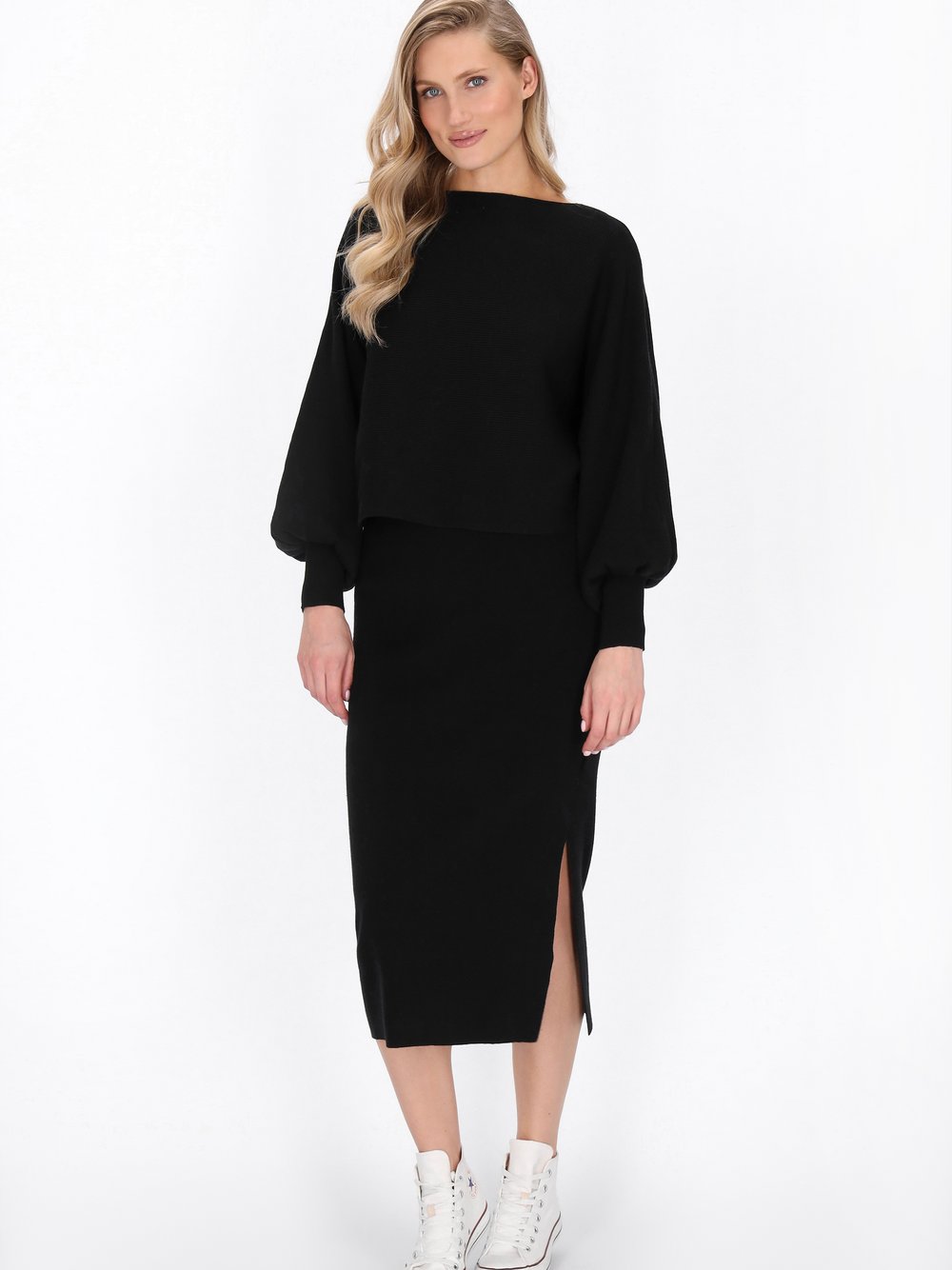 Dreimaster Pullover Damen Viskose schwarz, XS/S