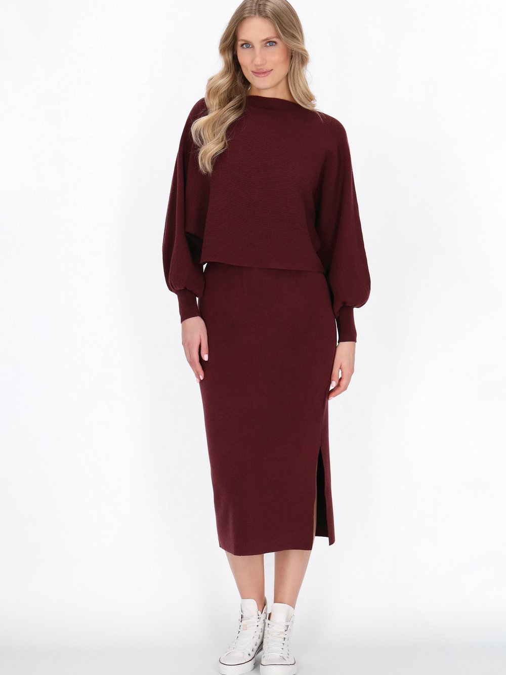 Dreimaster Pullover Damen Viskose rot, XL/XXL