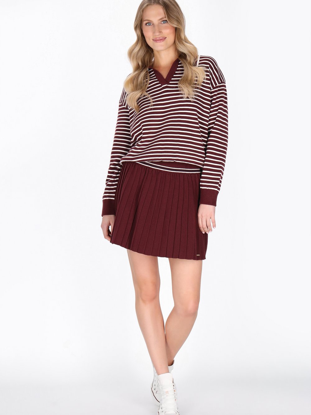 Thumbnail - Dreimaster Rock Damen Viskose rot, M/L