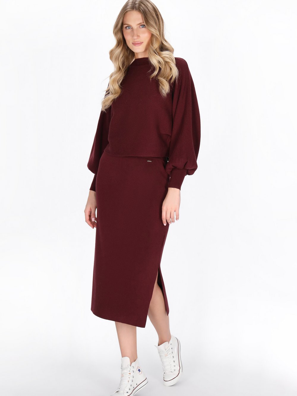 Thumbnail - Dreimaster Rock Damen Viskose rot, M/L