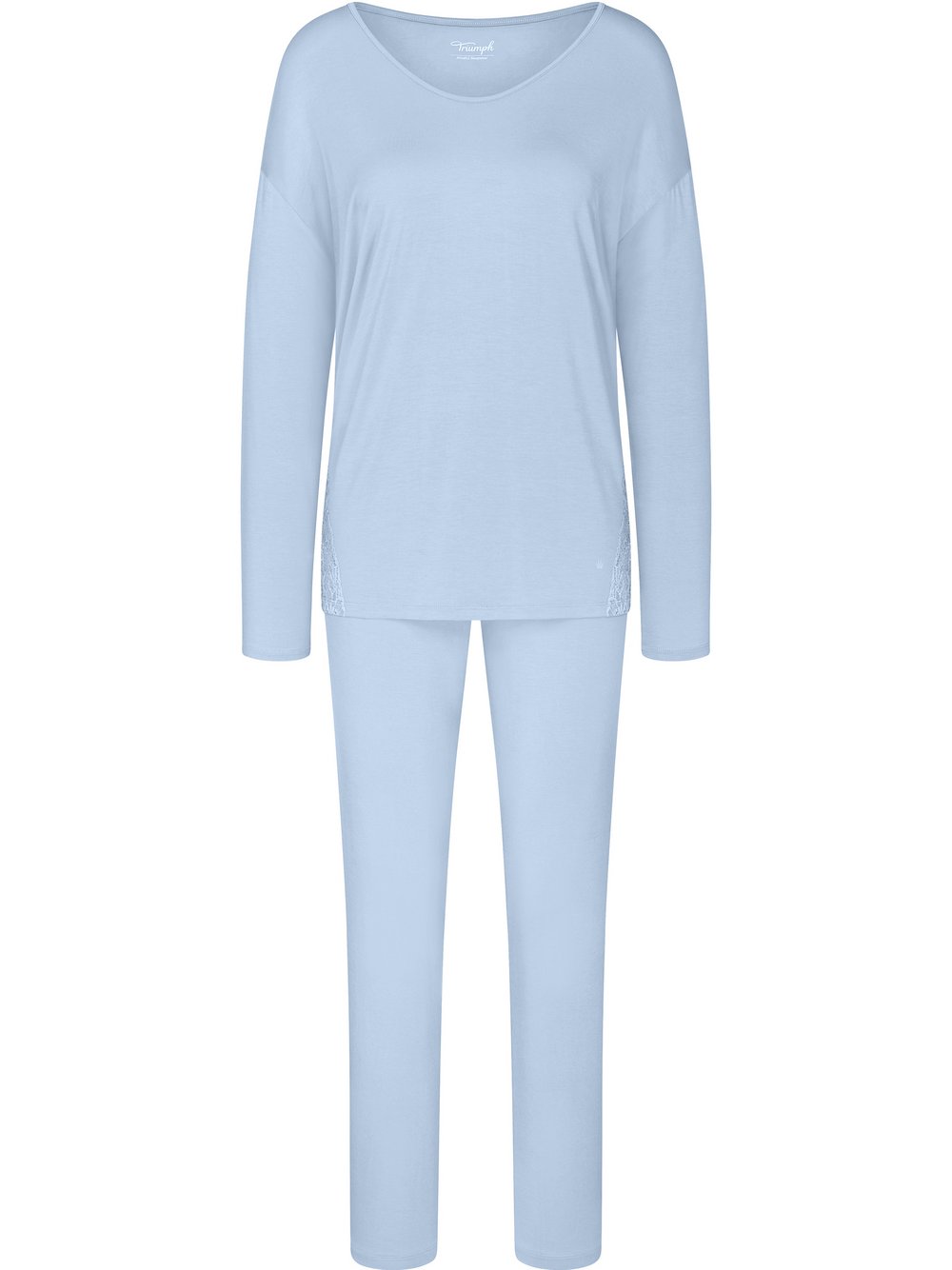 Thumbnail - Triumph Pyjama Damen blau bedruckt, 38