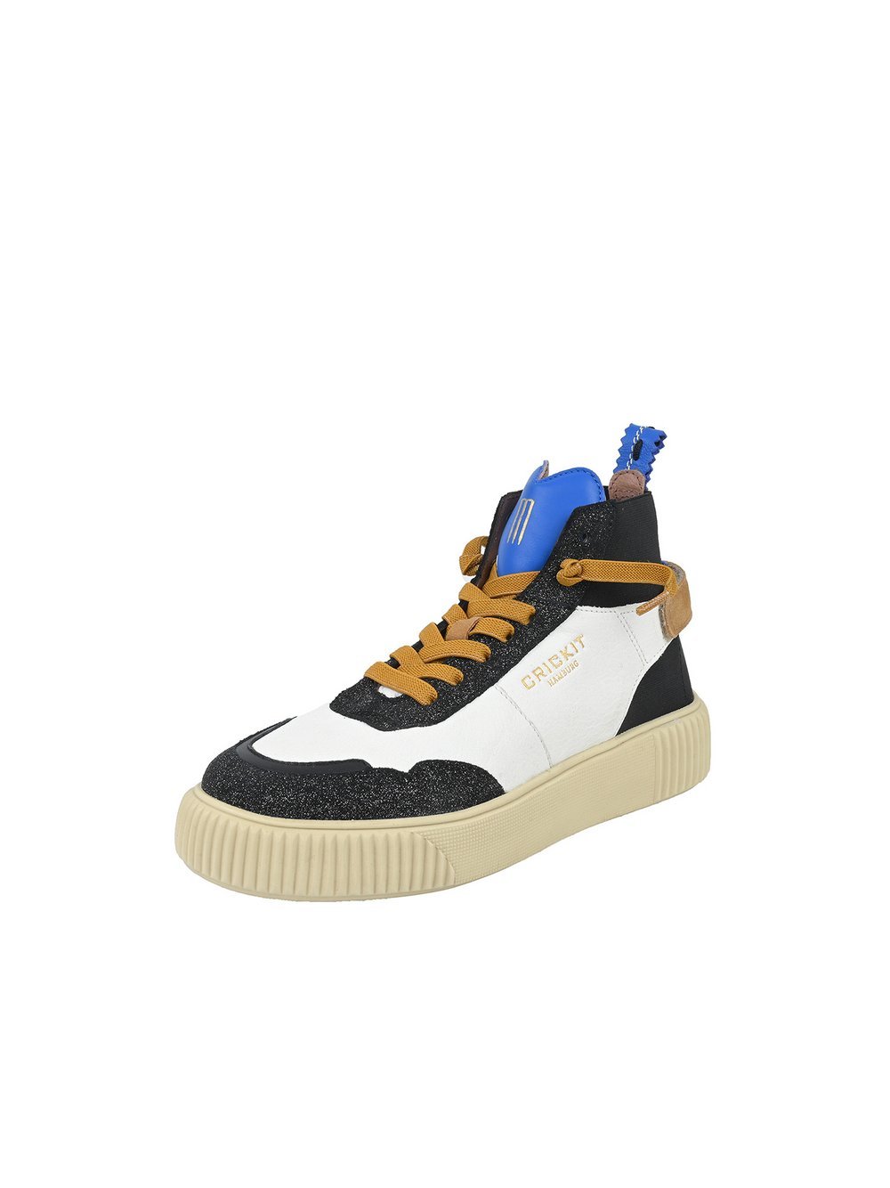 Thumbnail - Crickit Sneaker Damen Leder schwarz bedruckt, 41