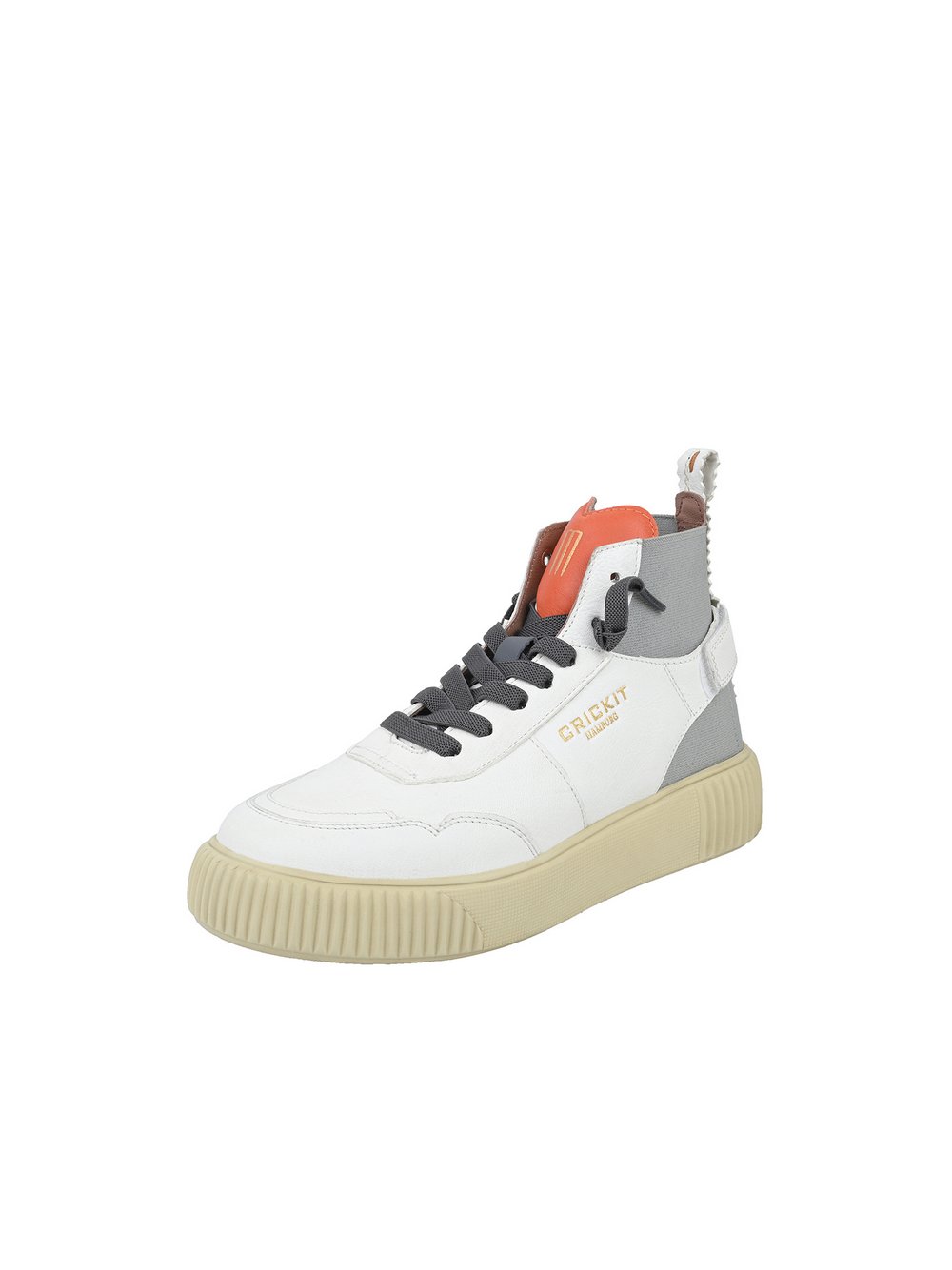 Thumbnail - Crickit Sneaker Damen Leder weiß bedruckt, 38