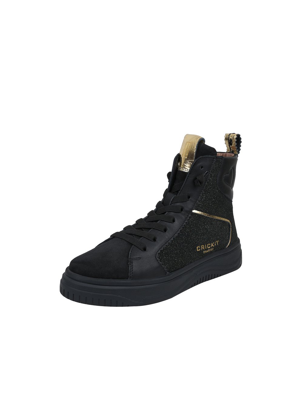 Thumbnail - Crickit Sneaker Damen Leder schwarz bedruckt, 37