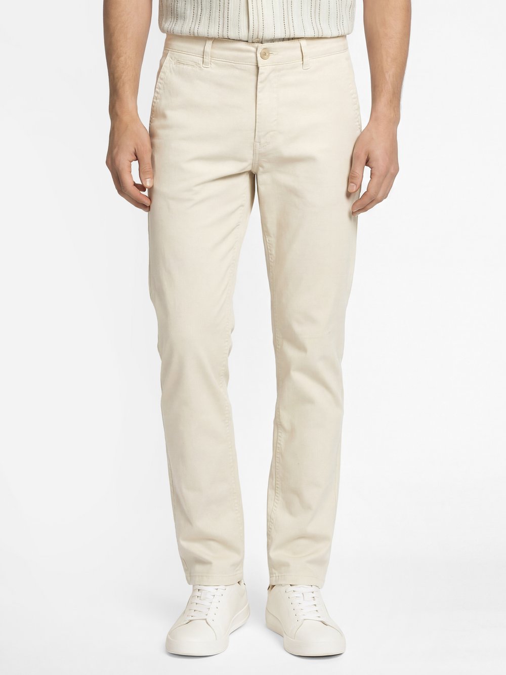 Nils Sundström Chino Herren Baumwolle beige, 34-34
