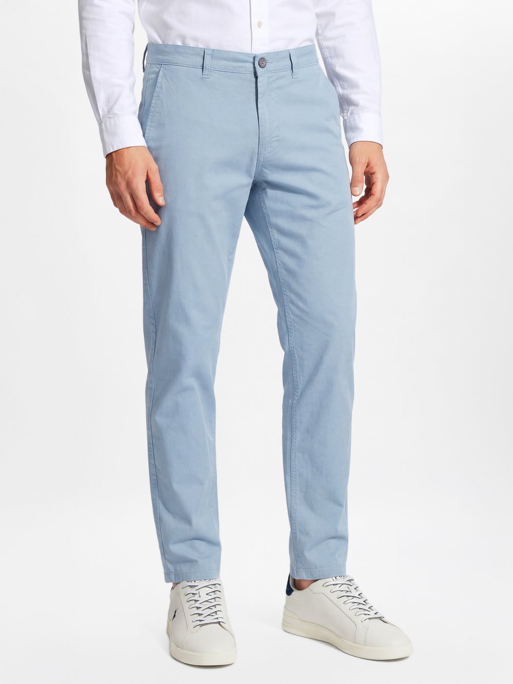 Nils Sundström Chino Herren Baumwolle blau, 34-32