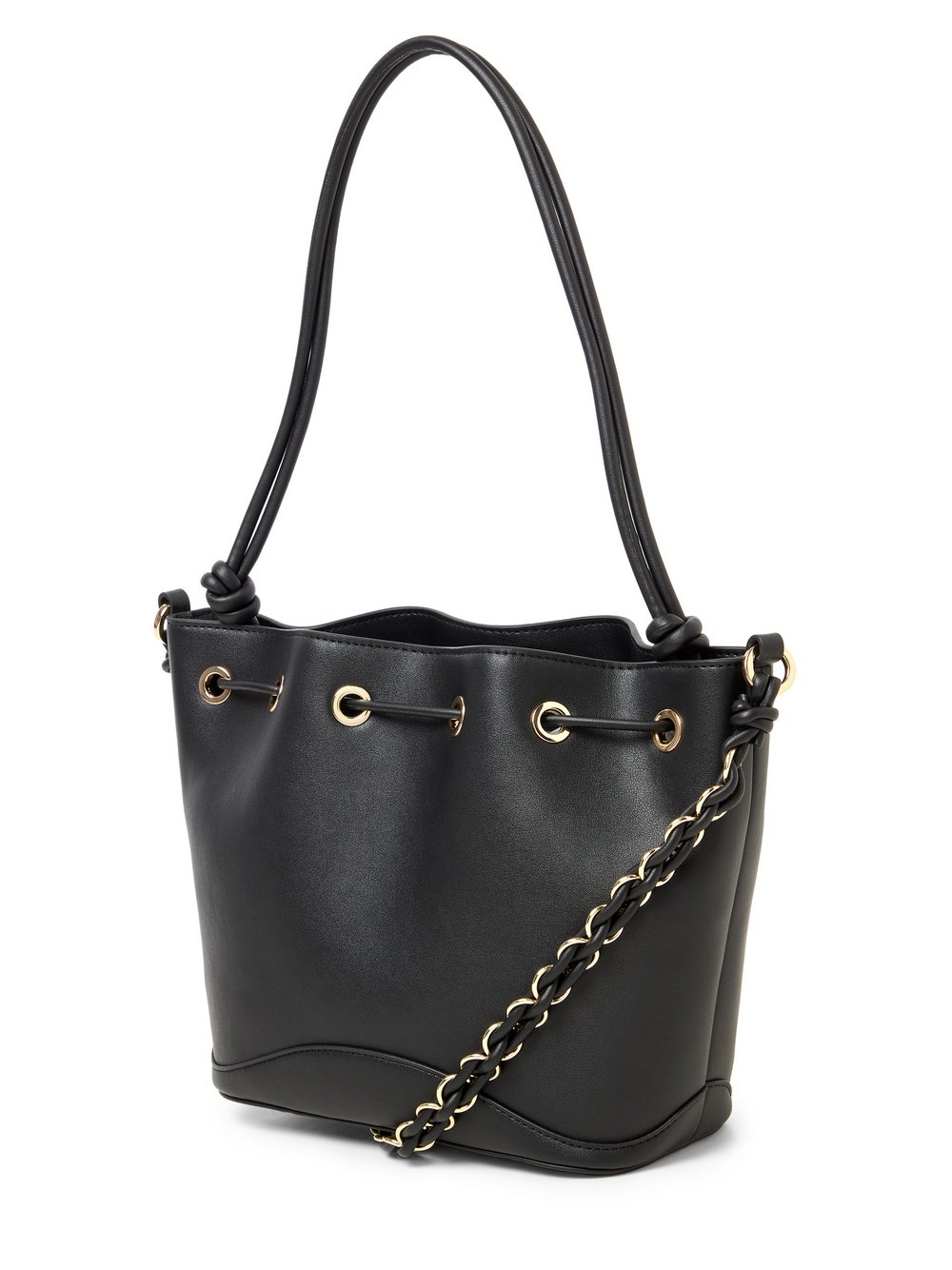 HUGO Schultertasche Damen Kunstleder schwarz, ONE SIZE