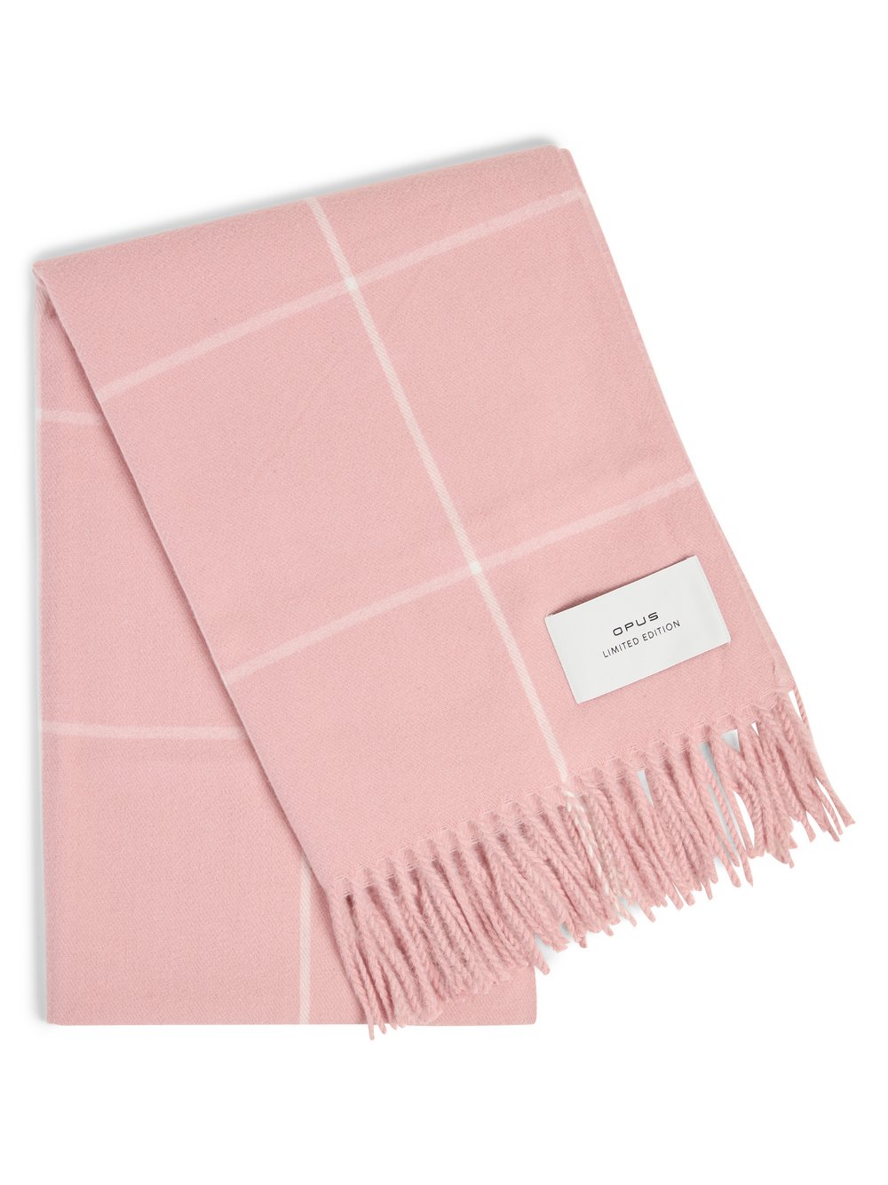 Opus Schal Damen rosa kariert, ONE SIZE