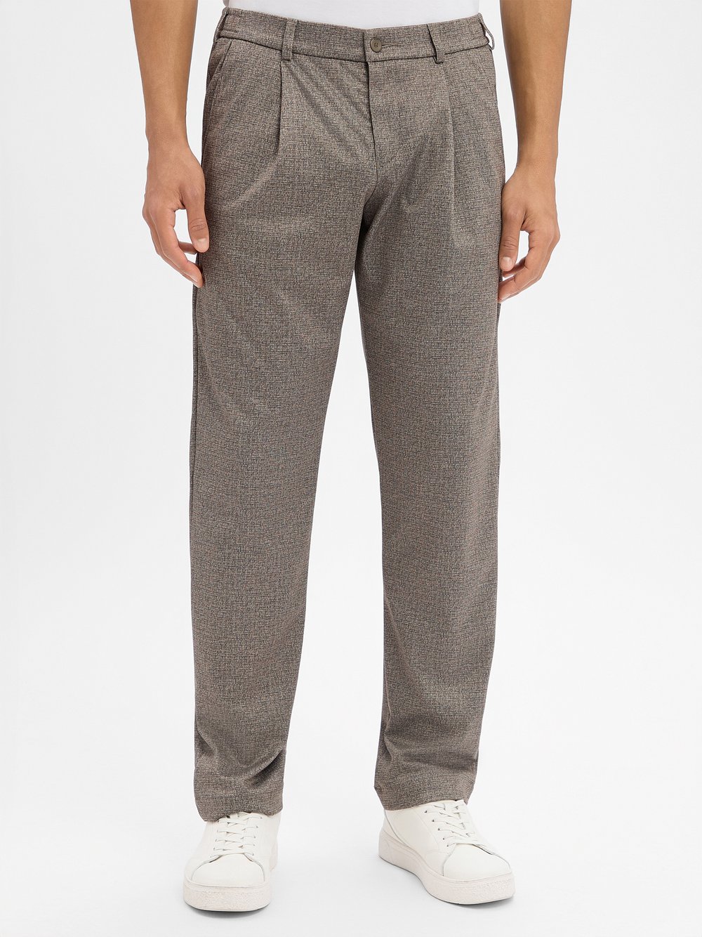 Bugatti Bundfaltenhose Herren mehrfarbig kariert, 36-30