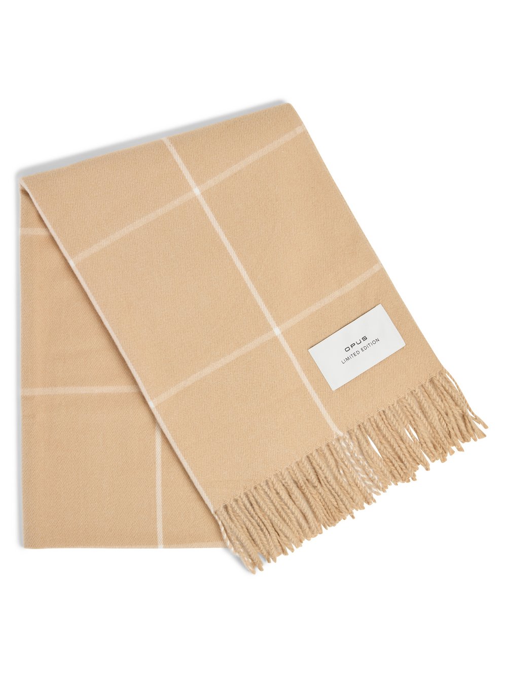 Opus Schal Damen braun kariert, ONE SIZE