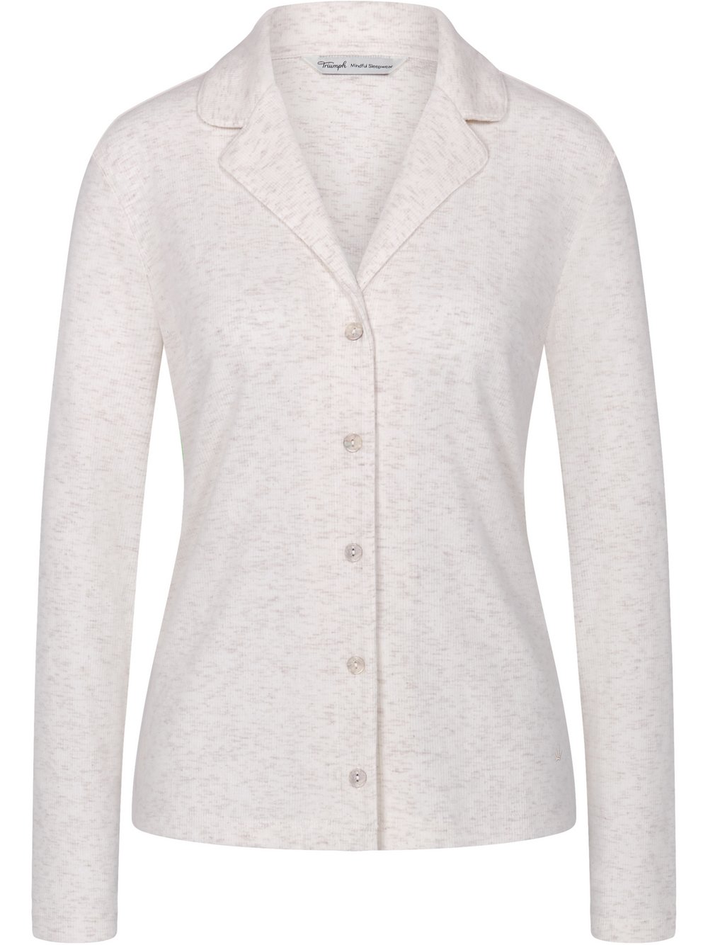 Triumph Pyjamaoberteil  Damen grau bedruckt, 44