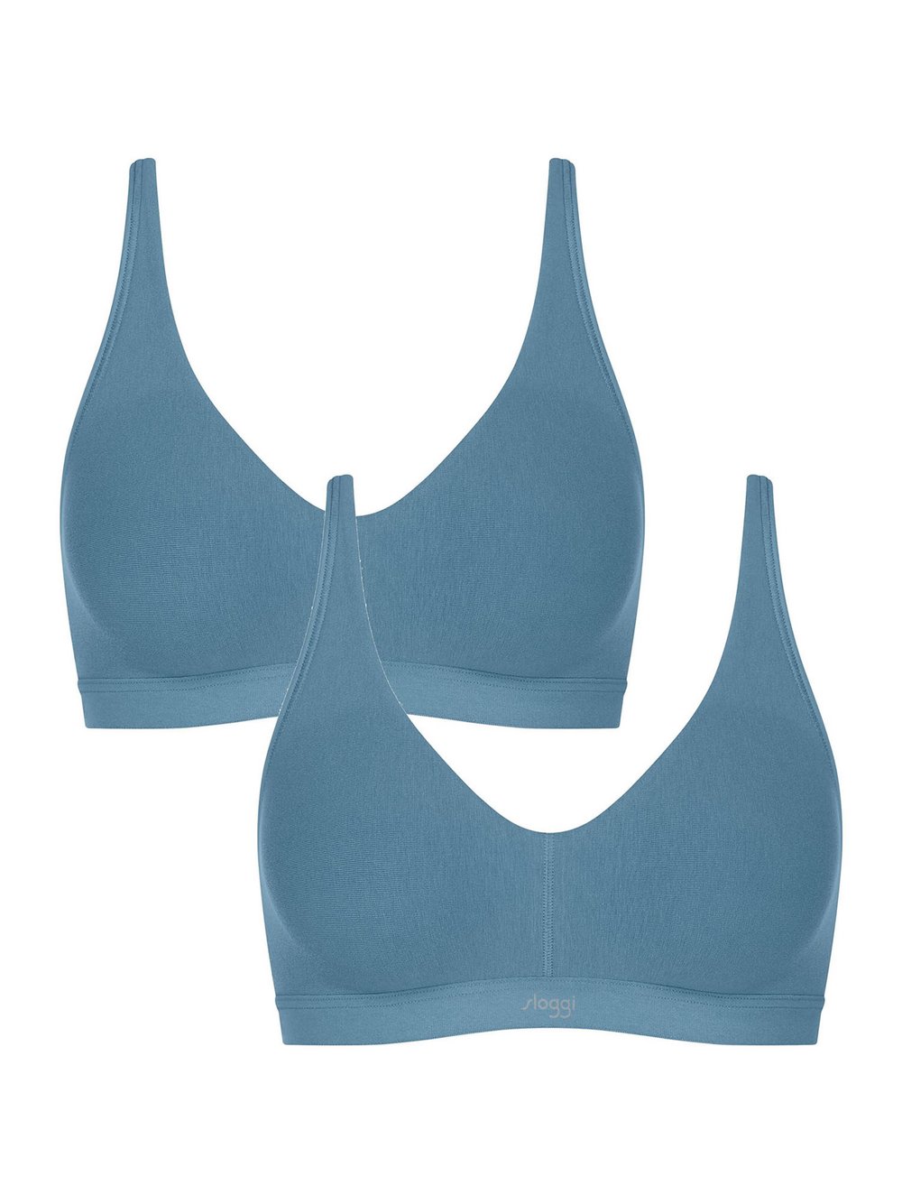 sloggi T-Shirt-BH Damen Jersey blau, S