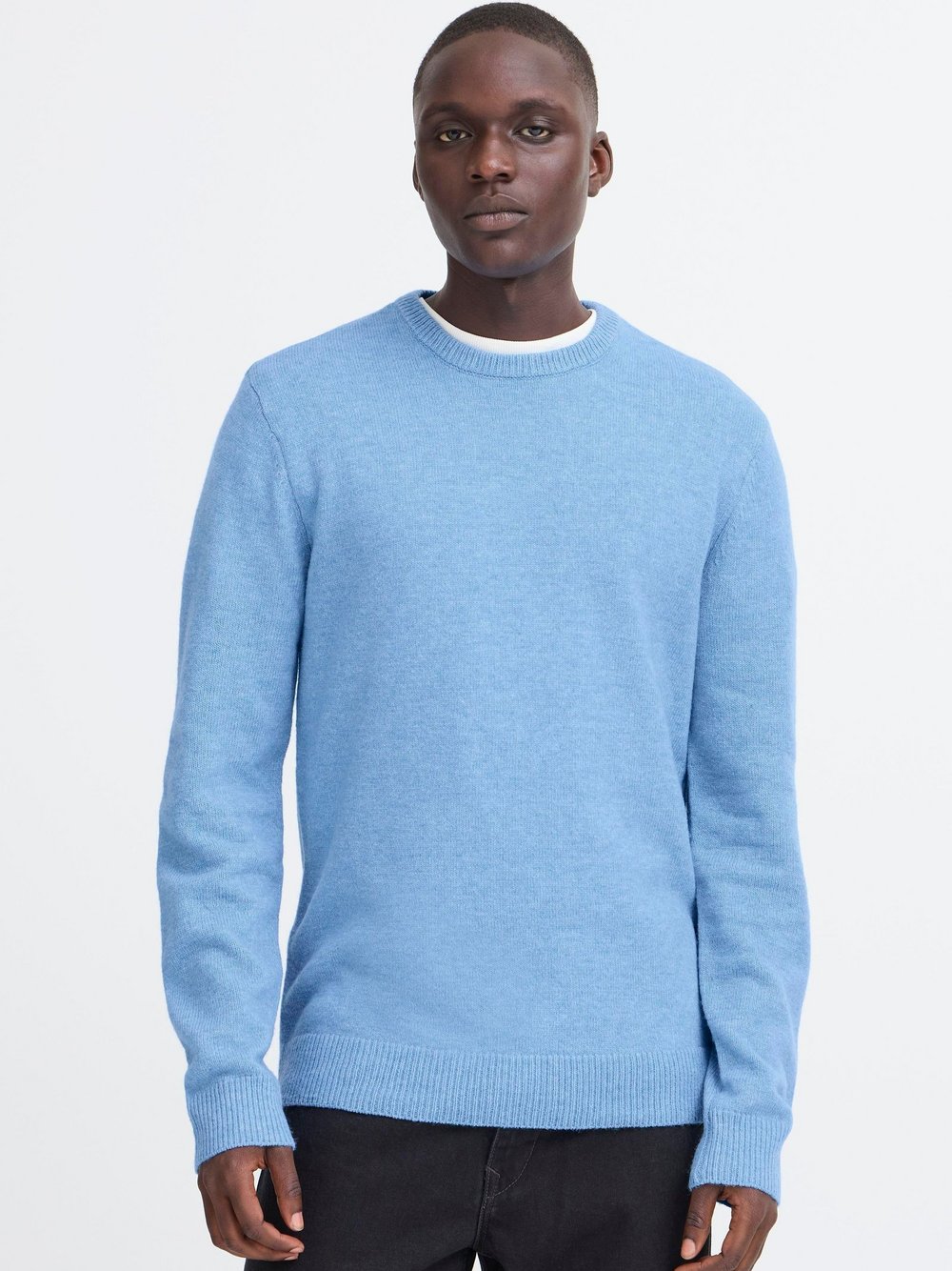 BLEND Strickpullover Herren Textil blau meliert, XXXL