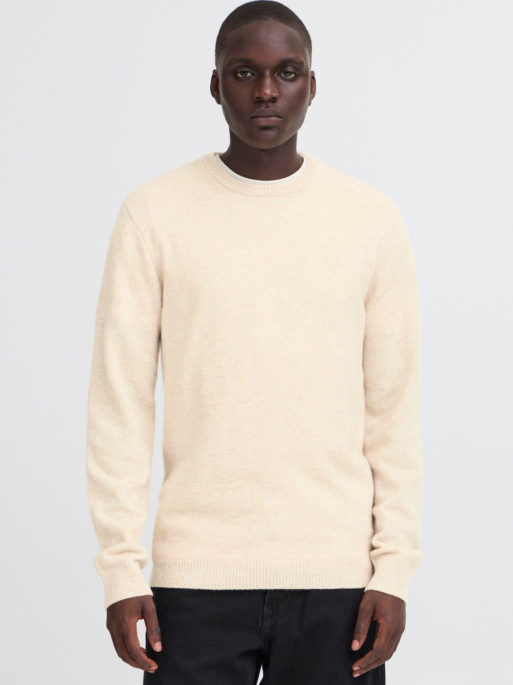 Thumbnail - BLEND Strickpullover Herren Textil beige meliert, L