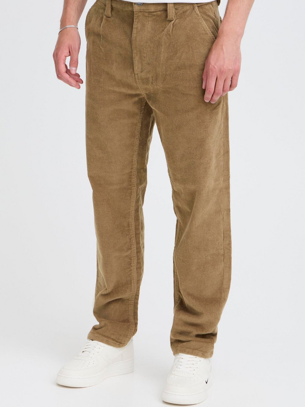 BLEND Chinohose Herren Baumwolle braun strukturiert, 38-34