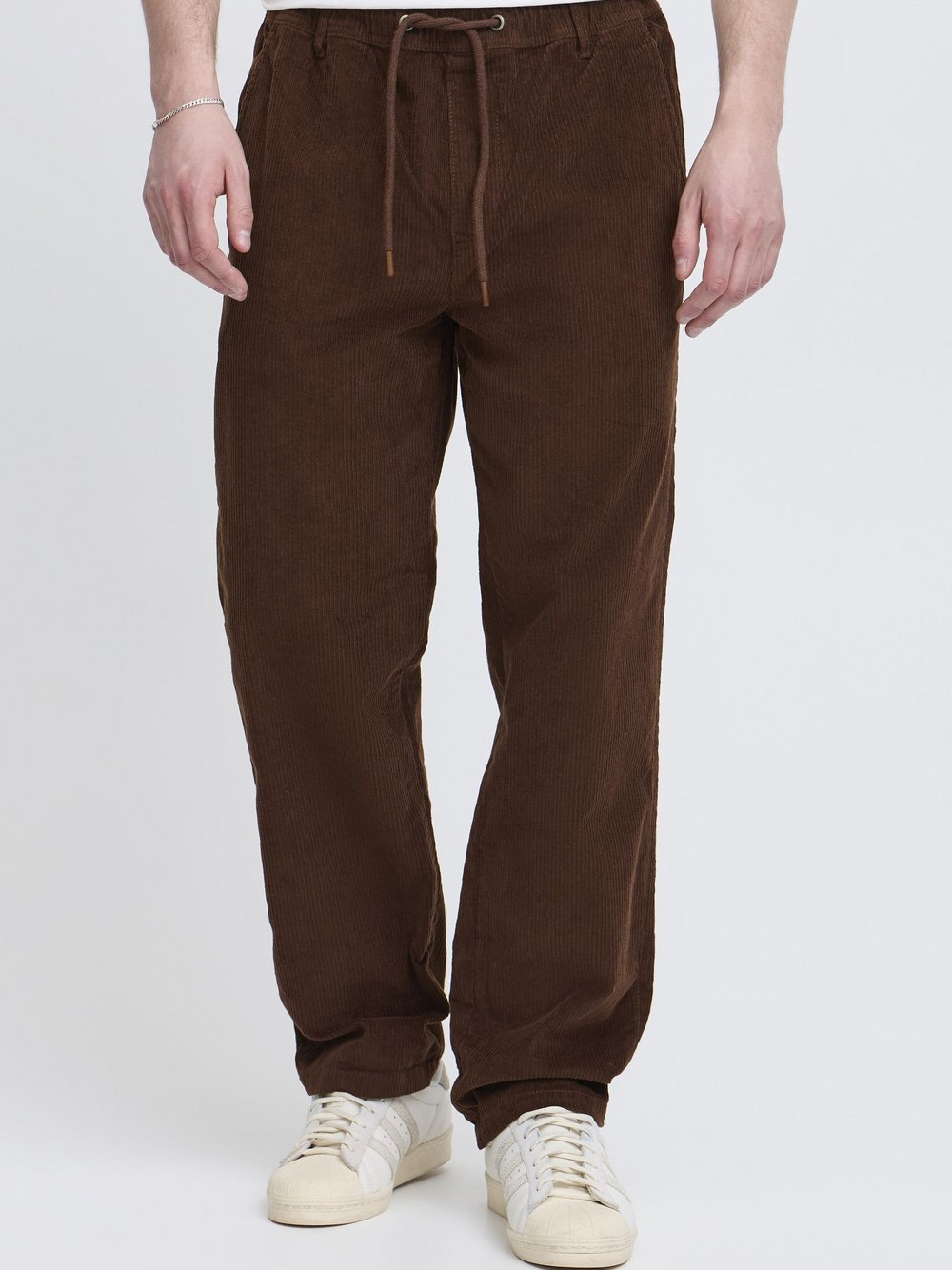 BLEND Chinohose Herren Baumwolle braun strukturiert, L/32