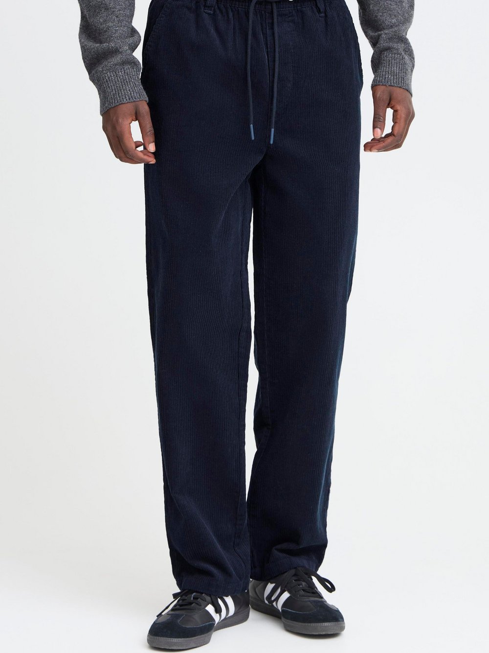 BLEND Chinohose Herren Baumwolle blau strukturiert, 44-32