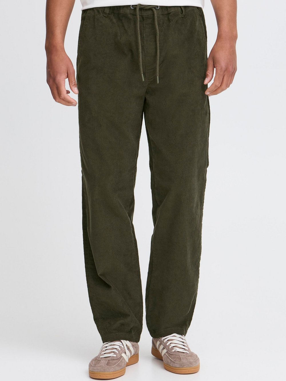 BLEND Chinohose Herren Baumwolle grün strukturiert, XXXL
