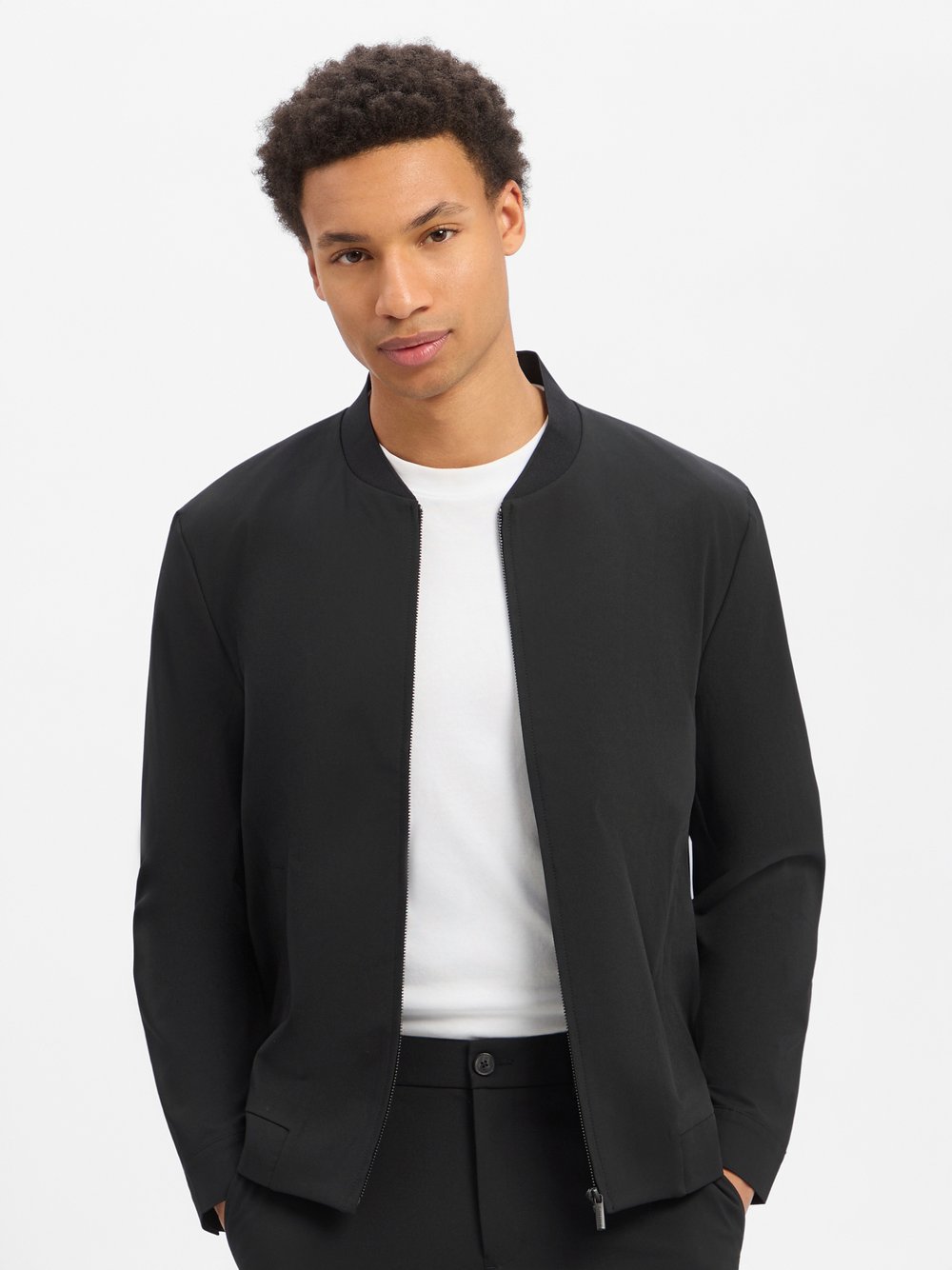 s.Oliver BLACK LABEL Baukasten-Sakko Herren Comfort Fit schwarz, 54