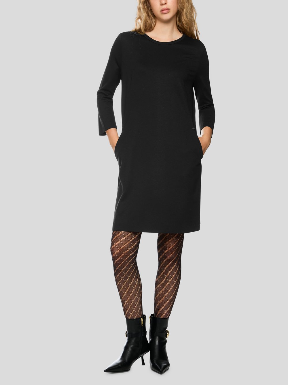 Marc Cain Kleid Damen Viskose schwarz, 44