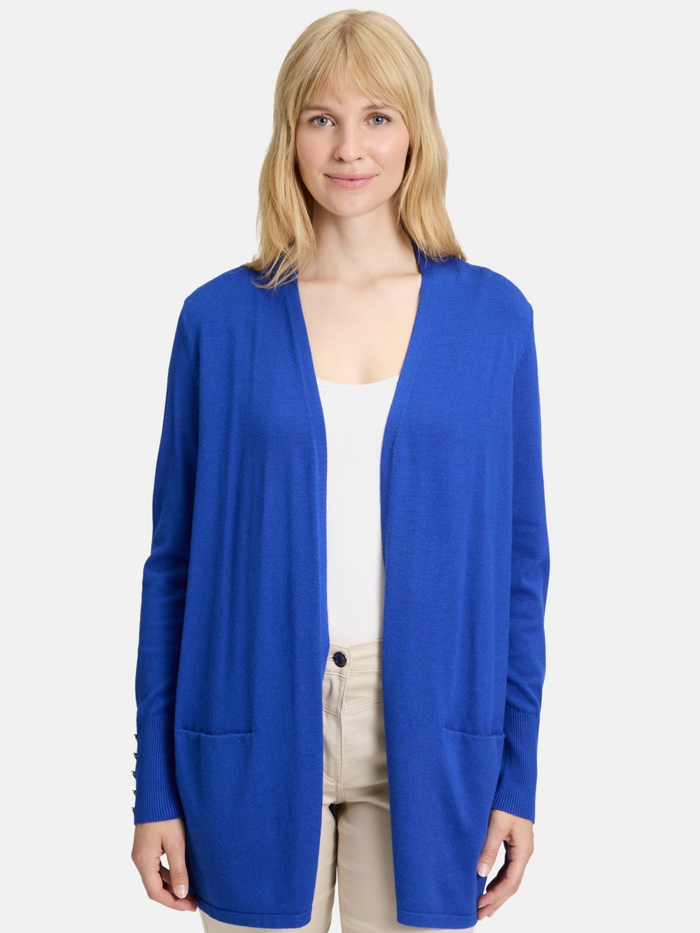 Betty Barclay Feinstrickjacke Damen Viskose blau, 36