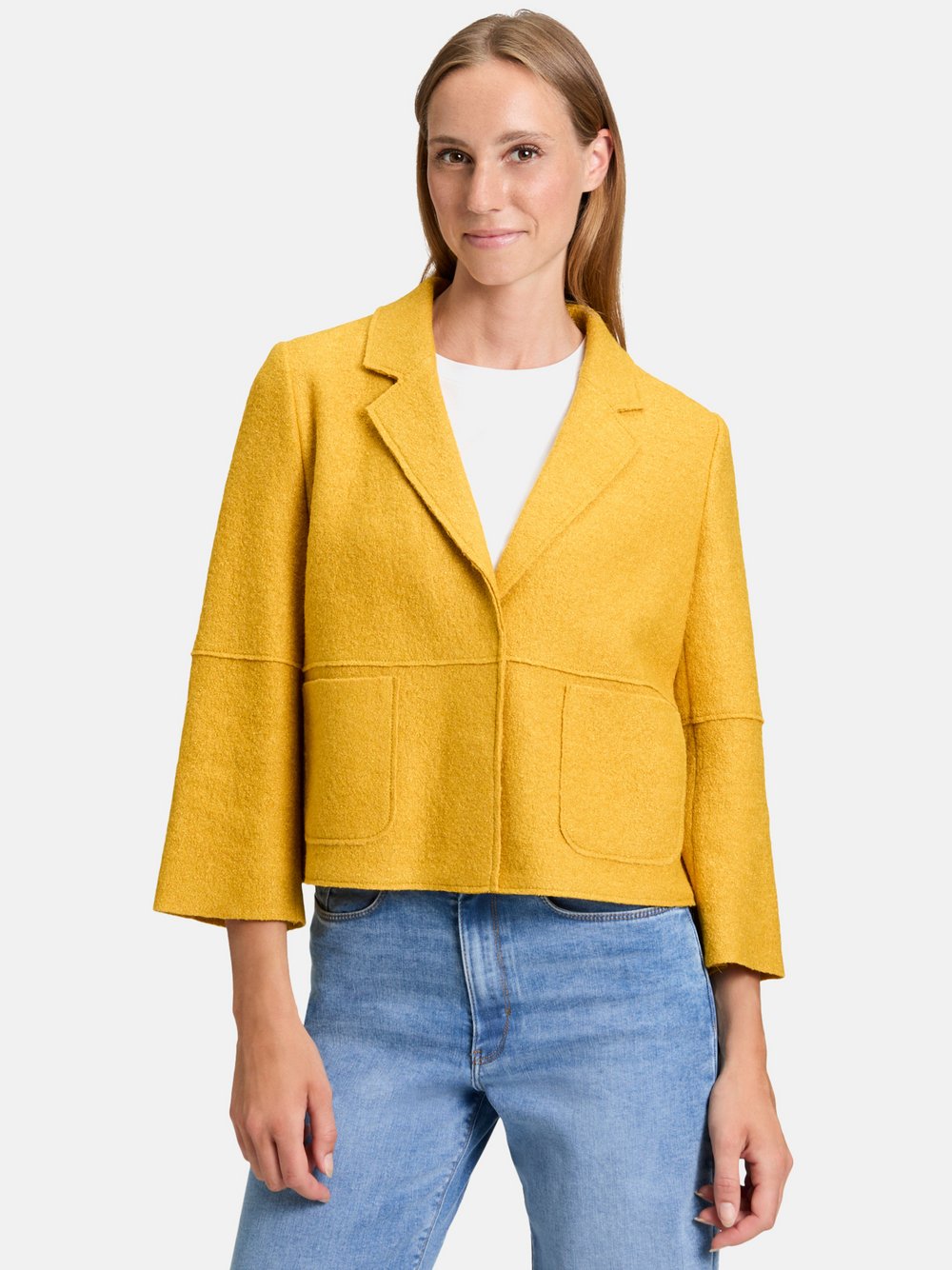 Betty Barclay Blazer-Jacke Damen Viskose gelb, 42