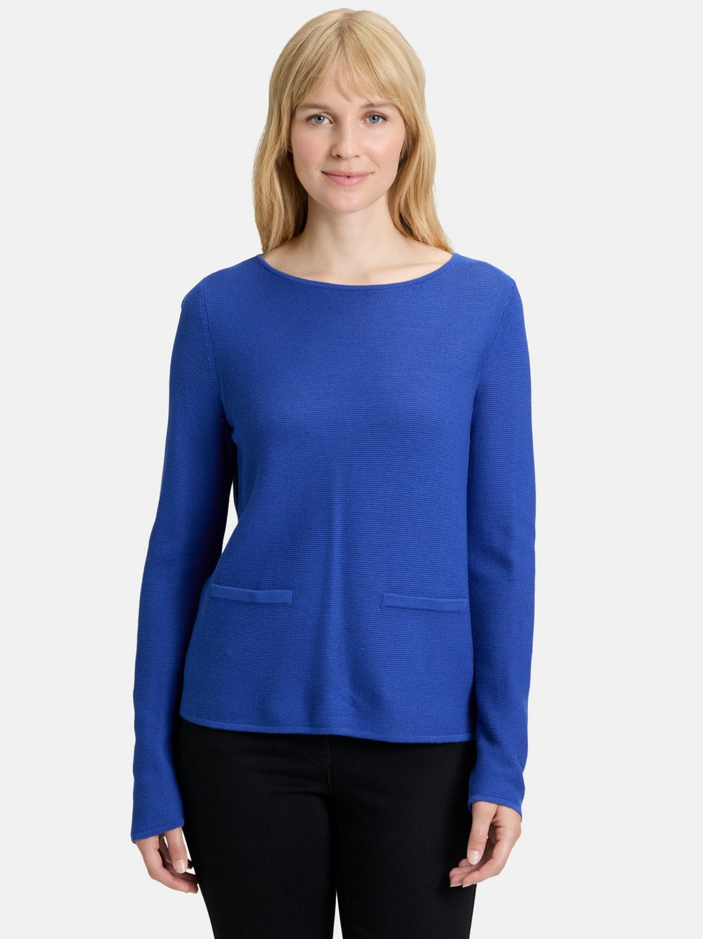 Betty Barclay Feinstrickpullover Damen Baumwolle blau, 48