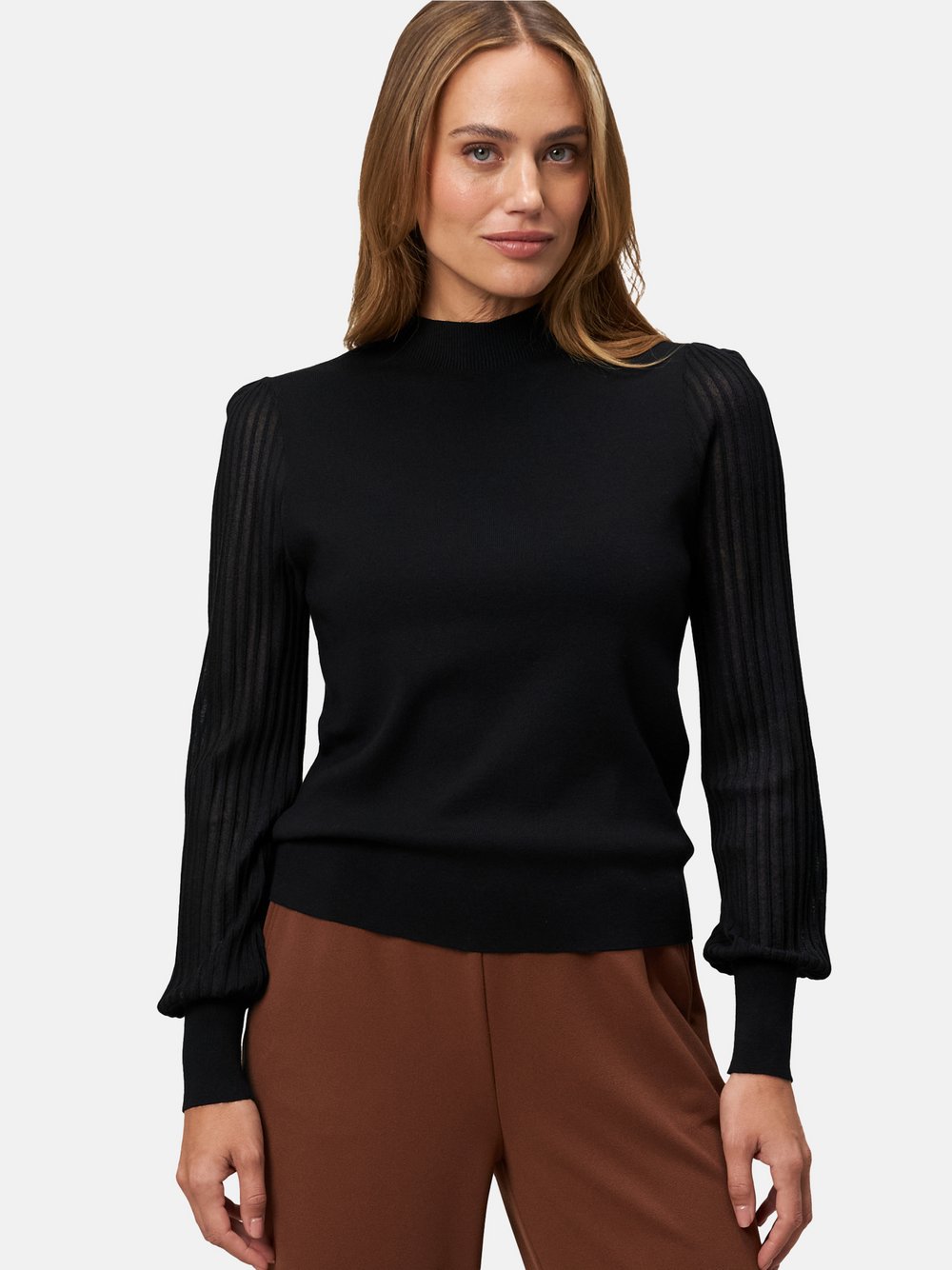 zero Strickpullover Damen Viskose schwarz, 40