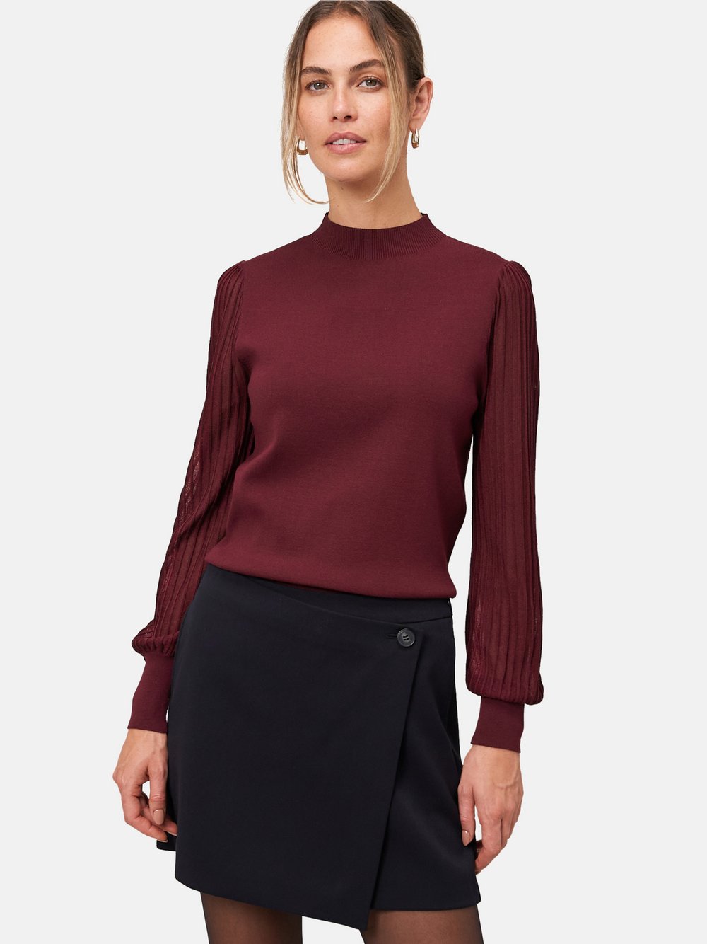 zero Strickpullover Damen Viskose rot, 34