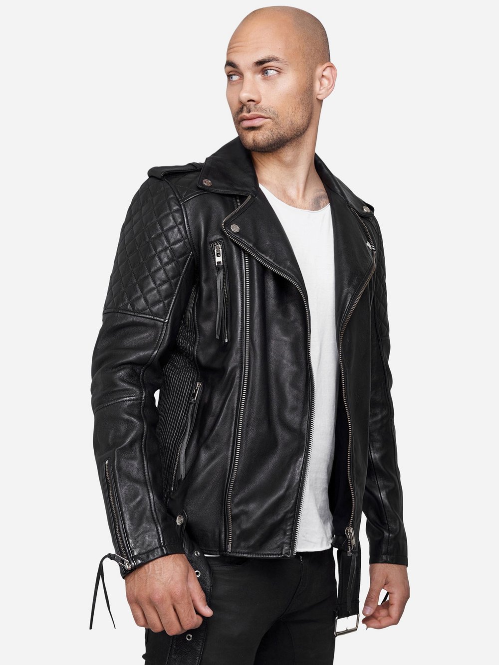 Trueprodigy Lederjacke  Herren schwarz, S