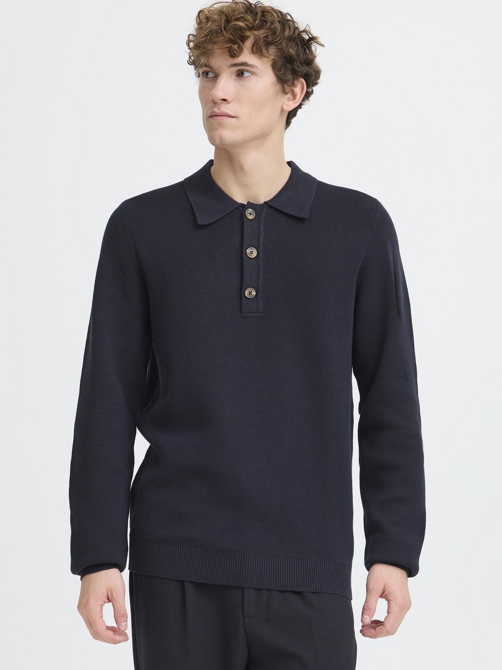 CASUAL FRIDAY Strickpullover Herren Baumwolle blau, M