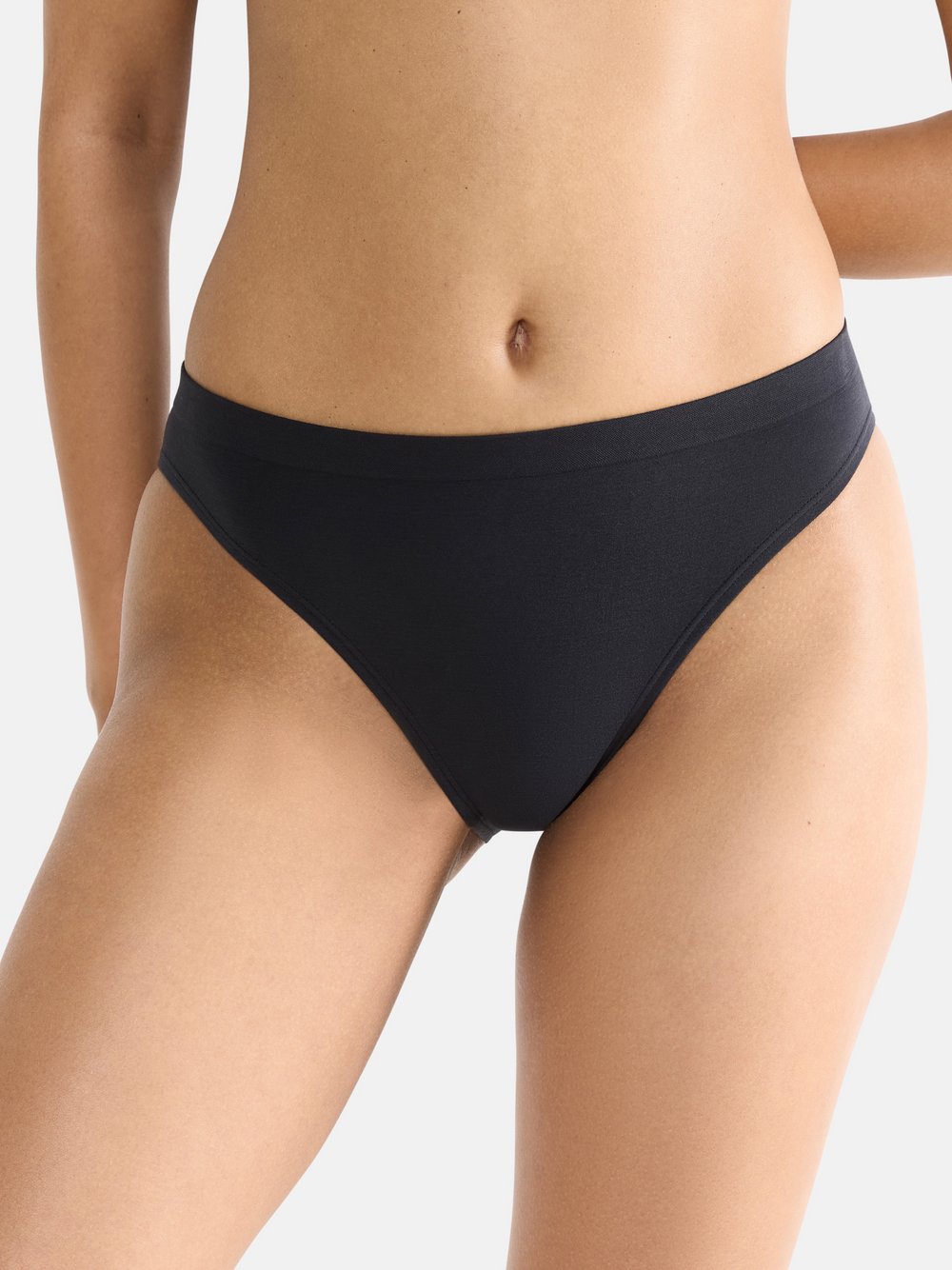 Sloggi Damen Schwarz 2Er Pack High Leg Slip Go Sense 10225668, L - Bild 6