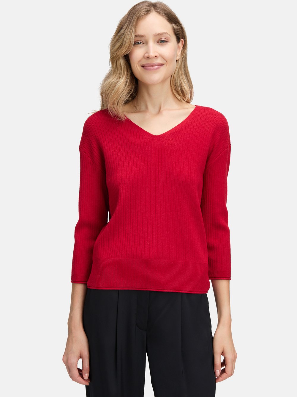 Betty Barclay Feinstrickpullover Damen Viskose rot, 44