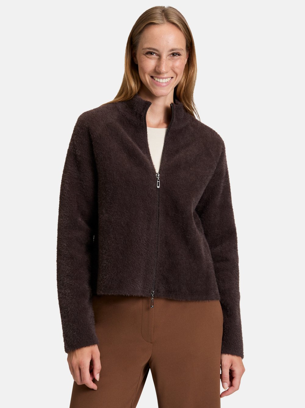 Betty Barclay Strick-Cardigan Damen Polyamid braun, 40