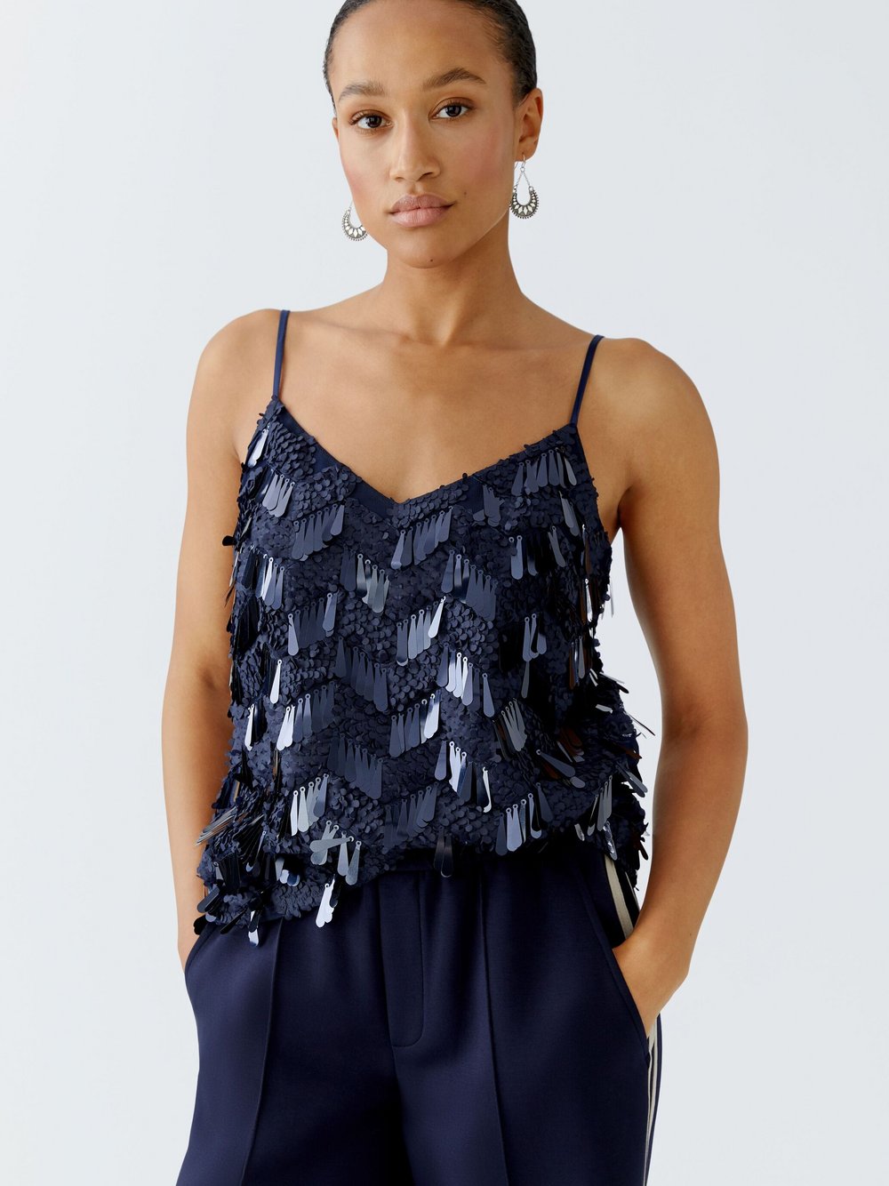 Thumbnail - Oui Top Damen blau, 36